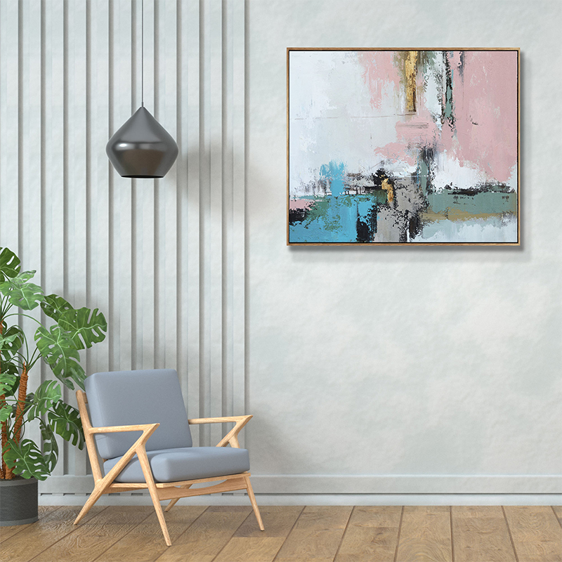 Light Pink Abstract Painting