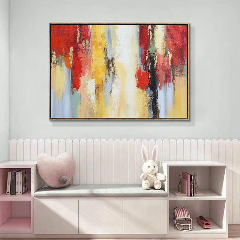 Red Abstract Painting