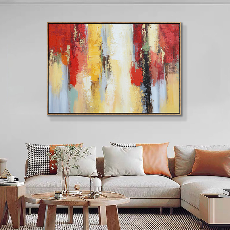 Red Abstract Painting